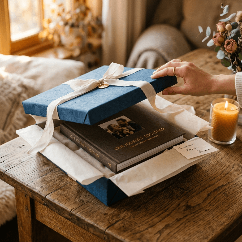 Розпакування подарунка з фотокнигою